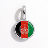 Charm - Flag Round – Silver
