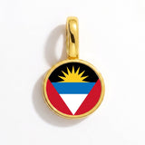 Charm - Flag Round – Gold