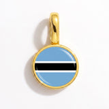 Charm - Flag Round – Gold
