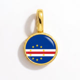 Charm - Flag Round – Gold