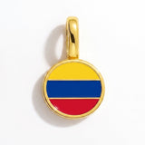 Charm - Flag Round – Gold
