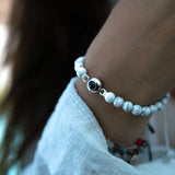 Personalised photo bracelet with your photo - Pearls