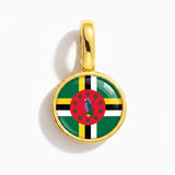 Charm - Flag Round – Gold