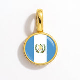 Charm - Flag Round – Gold