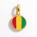 Charm - Flag Round – Gold