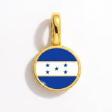 Charm - Flag Round – Gold