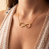 Infinite Love Necklace with Engraving