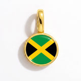 Charm - Flag Round – Gold