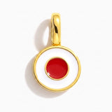 Charm - Flag Round – Gold