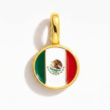 Charm - Flag Round – Gold