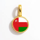 Charm - Flag Round – Gold