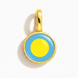 Charm - Flag Round – Gold