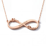 Infinite Love Necklace with Engraving