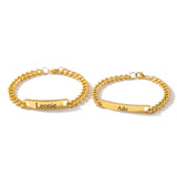 Partner bracelets with engraving