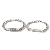 Partner bracelets with engraving