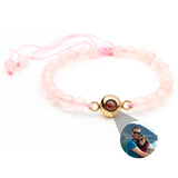 Personalised photo bracelet with your photo - Pearls