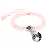 Personalised photo bracelet with your photo - Pearls