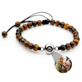 Personalised photo bracelet with your photo - Pearls