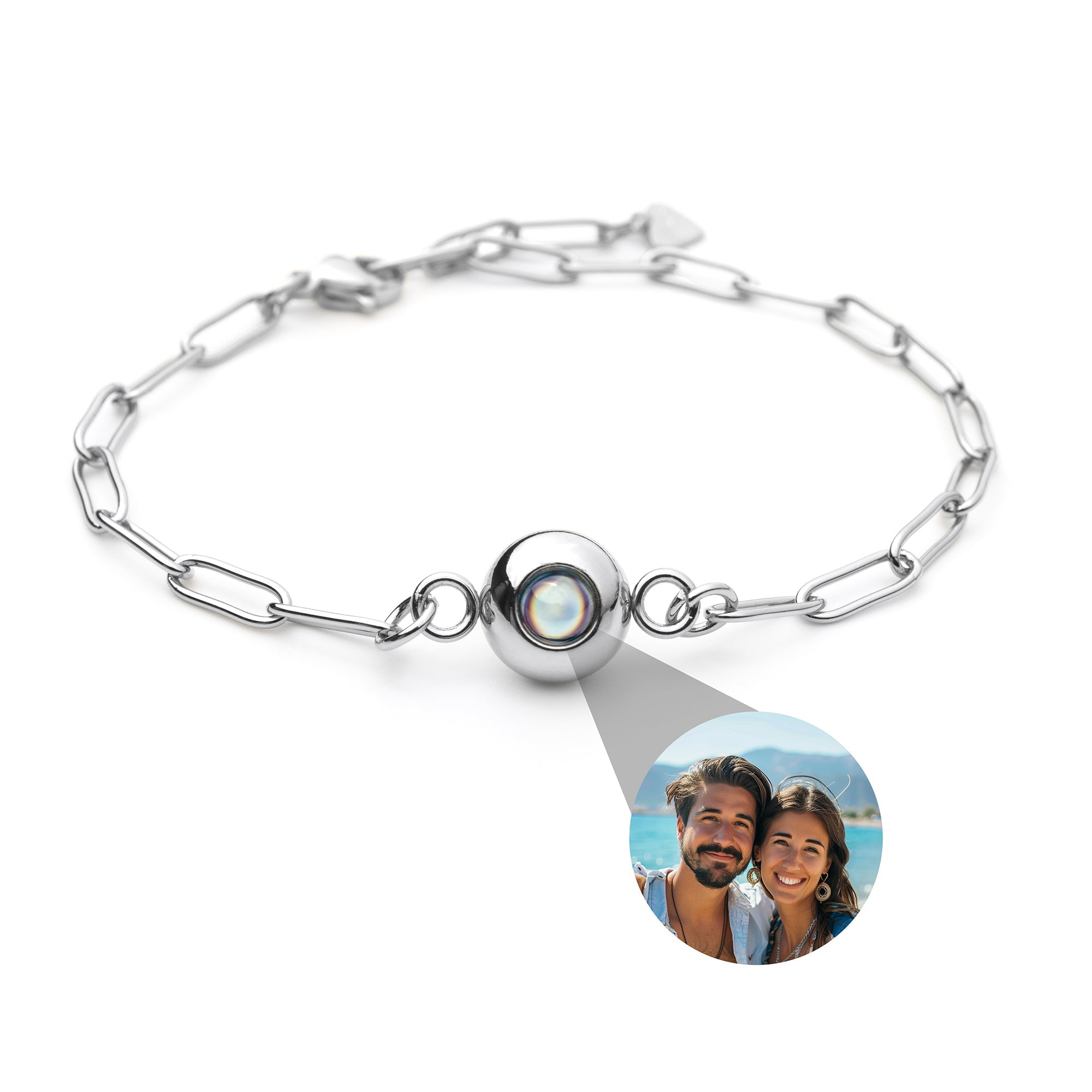 Personalised photo bracelet with your photo - Paperclip