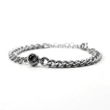 Personalised photo bracelet with your photo - Cuban chain