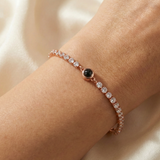 Personalised Photo Bracelet with your Photo - Tennis Zirconia