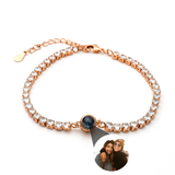 Personalised Photo Bracelet with your Photo - Tennis Zirconia