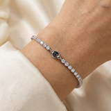 Personalised Photo Bracelet with your Photo - Tennis Zirconia