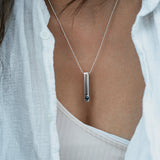Personalised photo necklace - Bar Ball chain