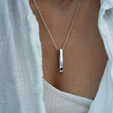 Personalised photo necklace - Bar Ballchain