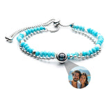 Personalised photo bracelet with your photo - Crystal