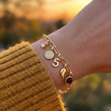 Personalised Charm Bracelet - Paperclip