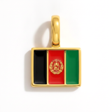 Charm - Flag Rectangular – Gold