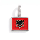 Charm - Flag Rectangular – Silver