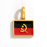 Charm - Flag Rectangular – Gold