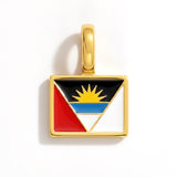Charm - Flag Rectangular – Gold