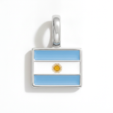 Charm - Flag Rectangular – Silver