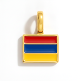 Charm - Flag Rectangular – Gold