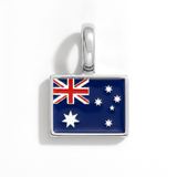 Charm - Flag Rectangular – Silver