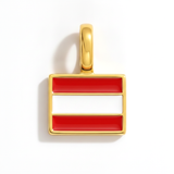Charm - Flag Rectangular – Gold