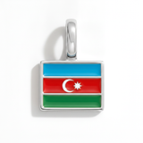 Charm - Flag Rectangular – Silver