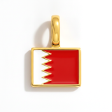 Charm - Flag Rectangular – Gold