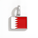 Charm - Flag Rectangular – Silver