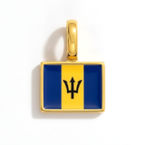 Charm - Flag Rectangular – Gold