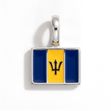 Charm - Flag Rectangular – Silver