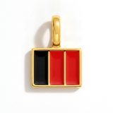 Charm - Flag Rectangular – Gold