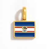 Charm - Flag Rectangular – Gold