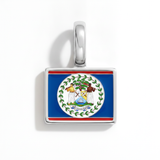 Charm - Flag Rectangular – Silver
