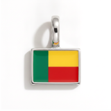 Charm - Flag Rectangular – Silver