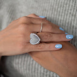 Locket Ring with Photo - Heart