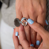 Locket Ring with Photo - Oval
